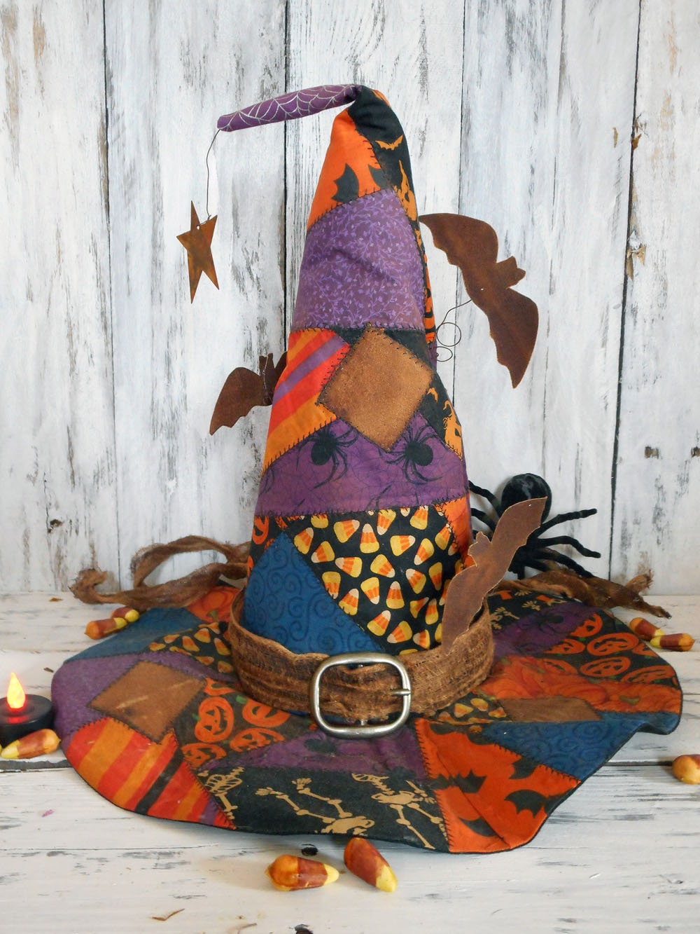 Patchwork witch hat Clearance