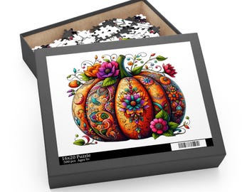 Jigsaw Puzzle Autumn Fall Pumpkin