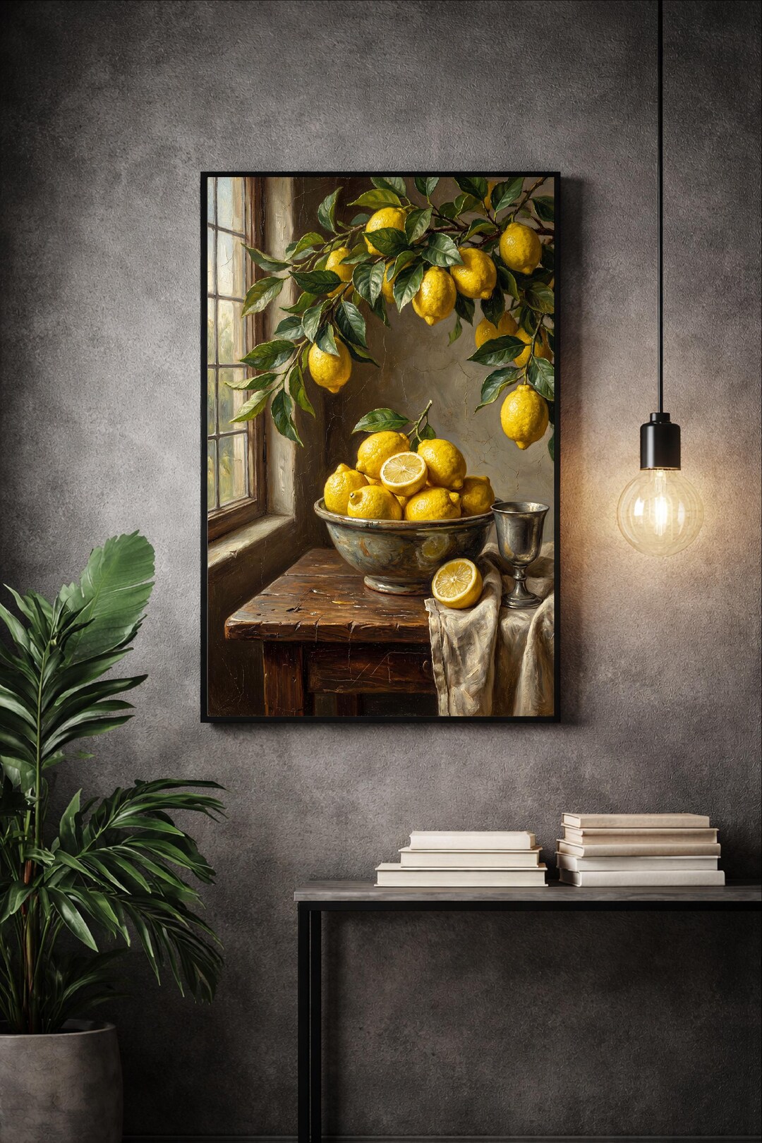 Juicy Lemons Poster, Kitchen Wall Art, Dining Room Poster, Lemon Poster ...