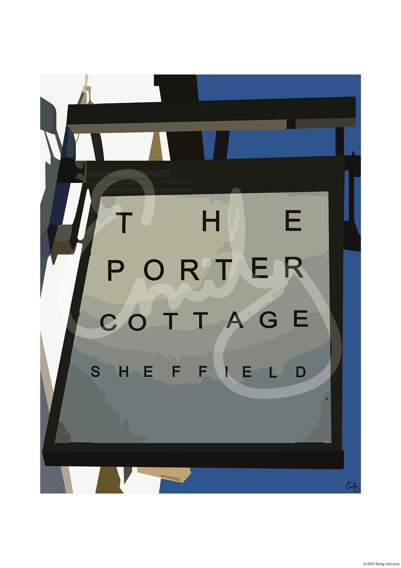 Porter Cottage A4 Etsy