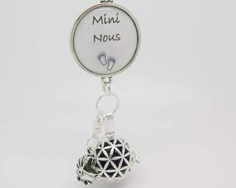 Bola de grossesse personnalisable argent plaqué cadeau future maman
