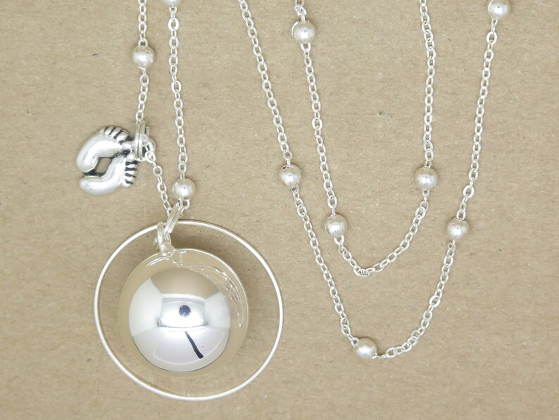 Bola de grossesse argent plaqué bola lisse anneau saturne et - Etsy France