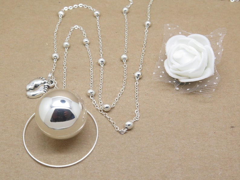 Bola de grossesse argent plaqué bola lisse anneau saturne et - Etsy France
