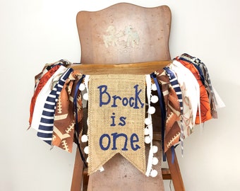 Sports Rookie of the Year High Chair Banner: First Birthday Decor