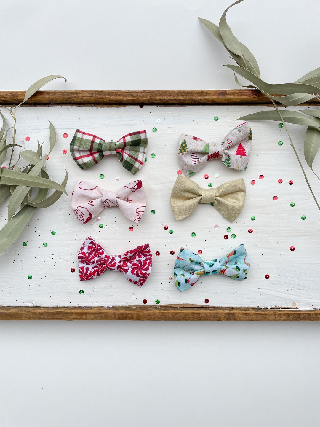 Christmas Bow Ties for Kids Christmas Bow Tie Boy Christmas Etsy