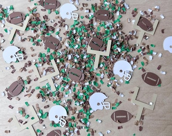 Football Confetti: Tailgate Supplies First Year Down Table Decor Centerpiece Football Watch Party
