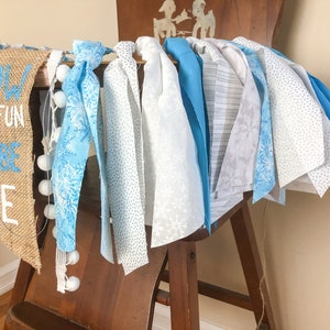 Snow much fun to be one high chair banner Winter onederland Winter First Birthday Party 1st Birthday Party Decor Snow Party Decorations image 2