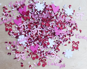 She’s the Cherry On Top Confetti: Cherry Birthday Decorations