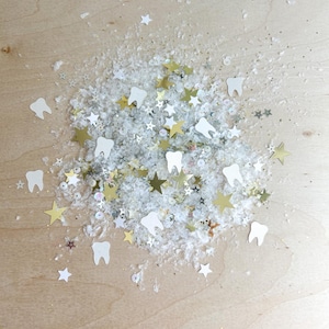 Tooth Fairy Confetti Magical Tooth Fairy Glitter Receipt Tooth Receipt First Lost Tooth Dental Dentist Graduation Tooth Fairy Visit Kit