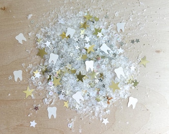 Tooth Fairy Confetti Magical Tooth Fairy Glitter Receipt Tooth Receipt First Lost Tooth Dental Dentist Graduation Tooth Fairy Visit Kit