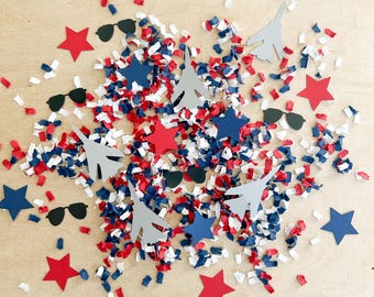 Fighter Jet Confetti Top One Airplane Party Danger Zone Fighter Jet Pilot Time Flies Patriotic Confetti Pilot Centerpiece Table Decor