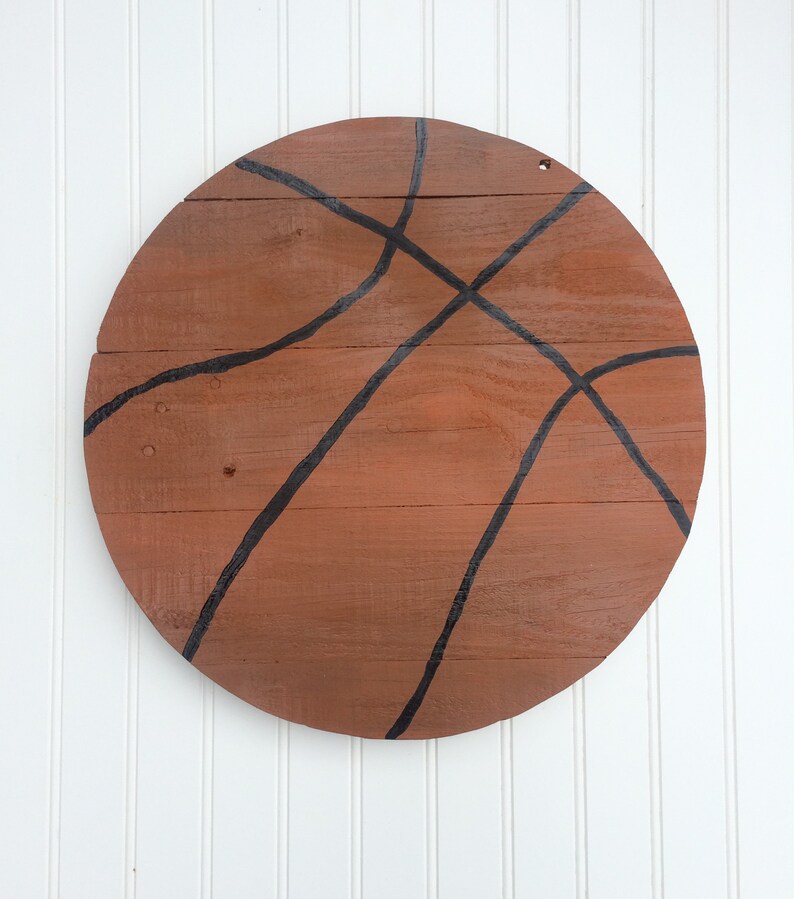 Basketball Wood Sign Vintage Theme Wall Decor Child S Room Sports Nursery Reclaimed Wood Rustic Look Baby Gift Home Decor Home Living Senerval Eu