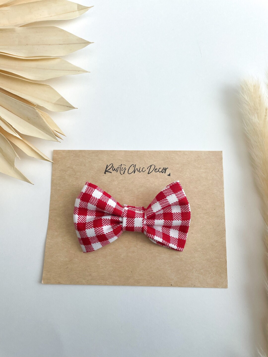 Red Gingham Bow Tie Little Boy Bow Tie How the West Was One Etsy