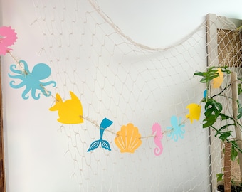 Banner Bajo el Mar: Decoraciones para Fiesta de Cumpleaños de Niñas, Nos Vemos Pronto, Baby Shower
