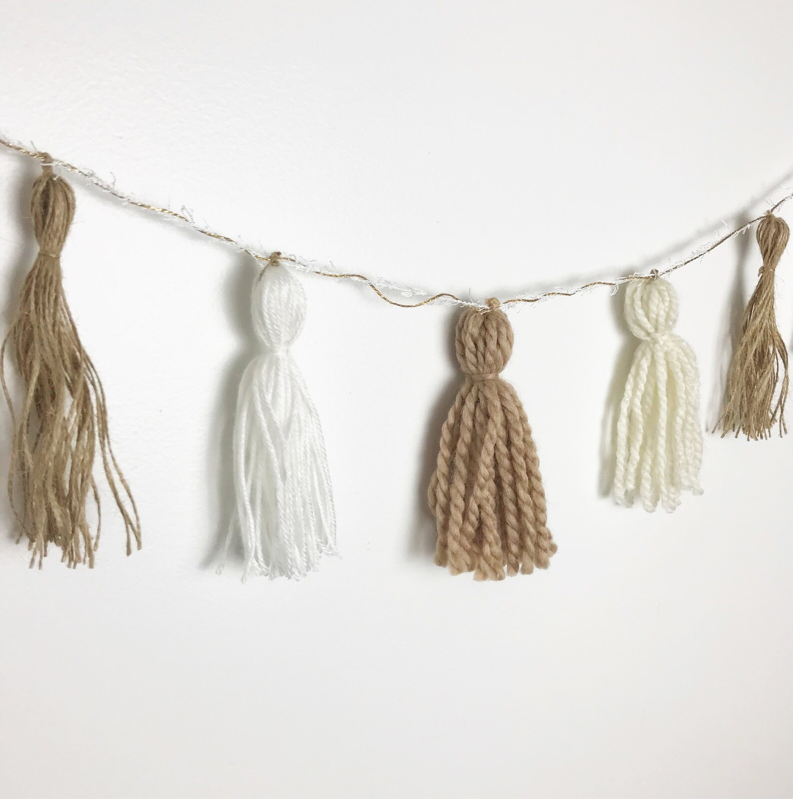Neutral Tassel Garland/Boho Whimsy Decor/Modern Farmhouse/Chic Etsy