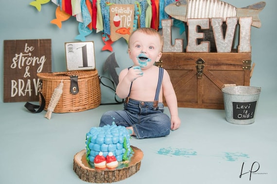 Fishing High Chair Cover/O "Fish" ally One/The Big One/Party Decor/Highchair Banner/Cake Smash Birthday Photo Shoot Prop Highchair Tutu Il_570xn