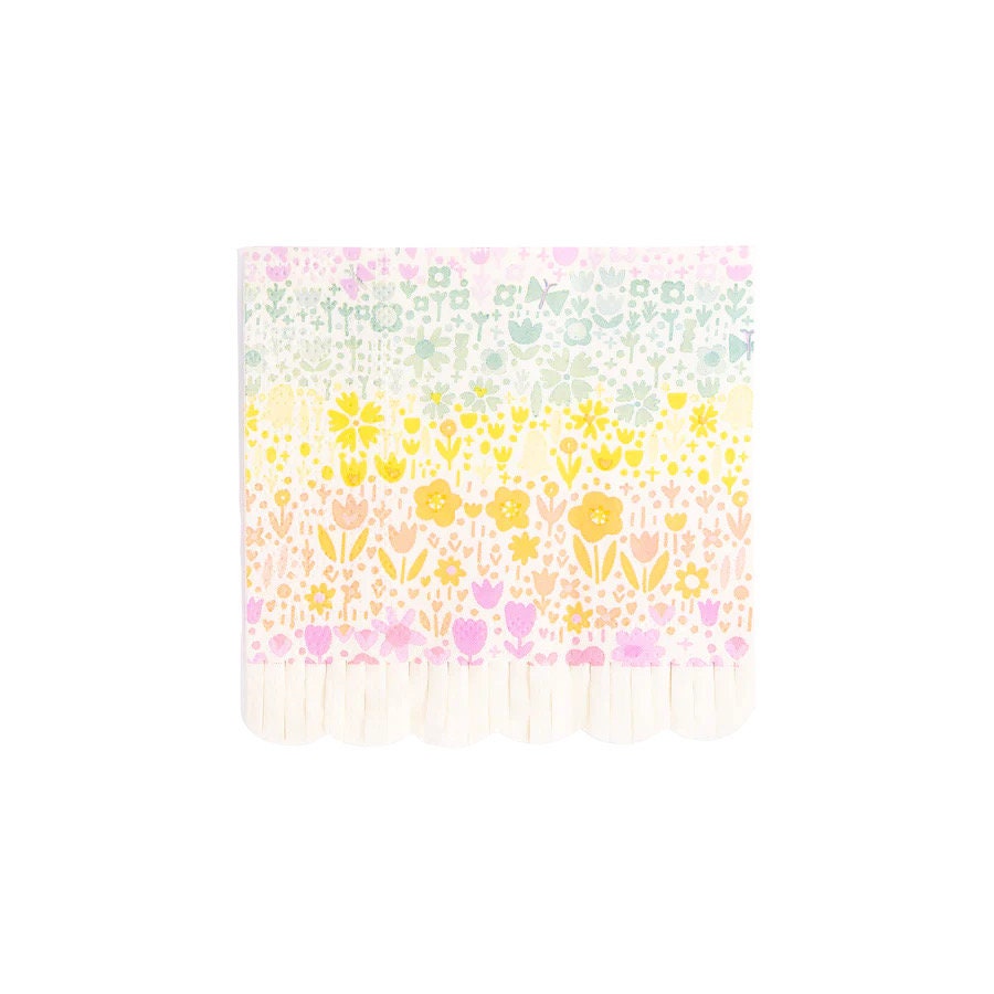 Flower Cocktail Napkins Floral Party Wildflowers Love is in Bloom Baby in Bloom Baby Shower Napkins Wildflower Birthday