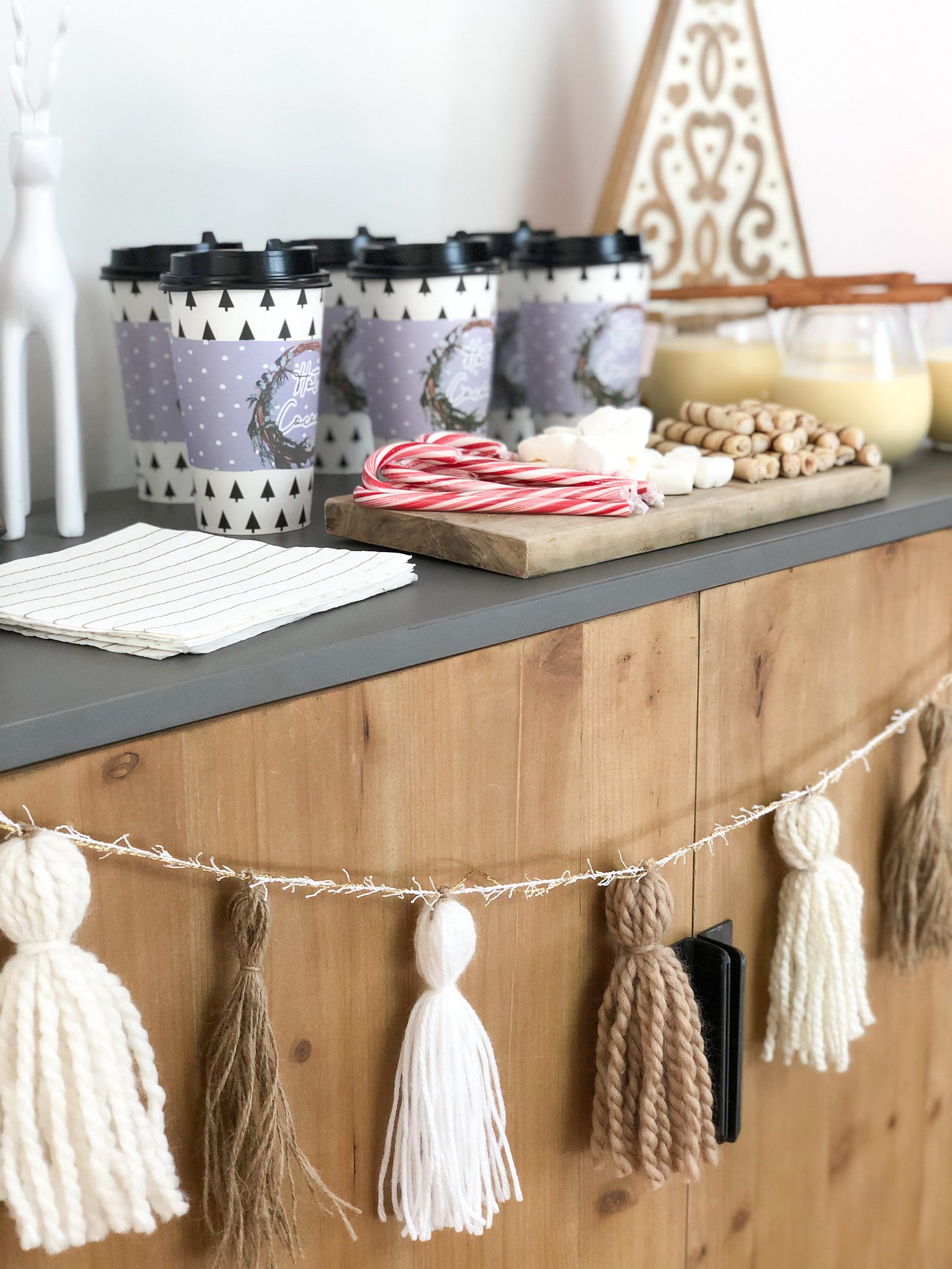 Neutral Tassel Garland/Boho Whimsy Decor/Modern Farmhouse/Chic Etsy