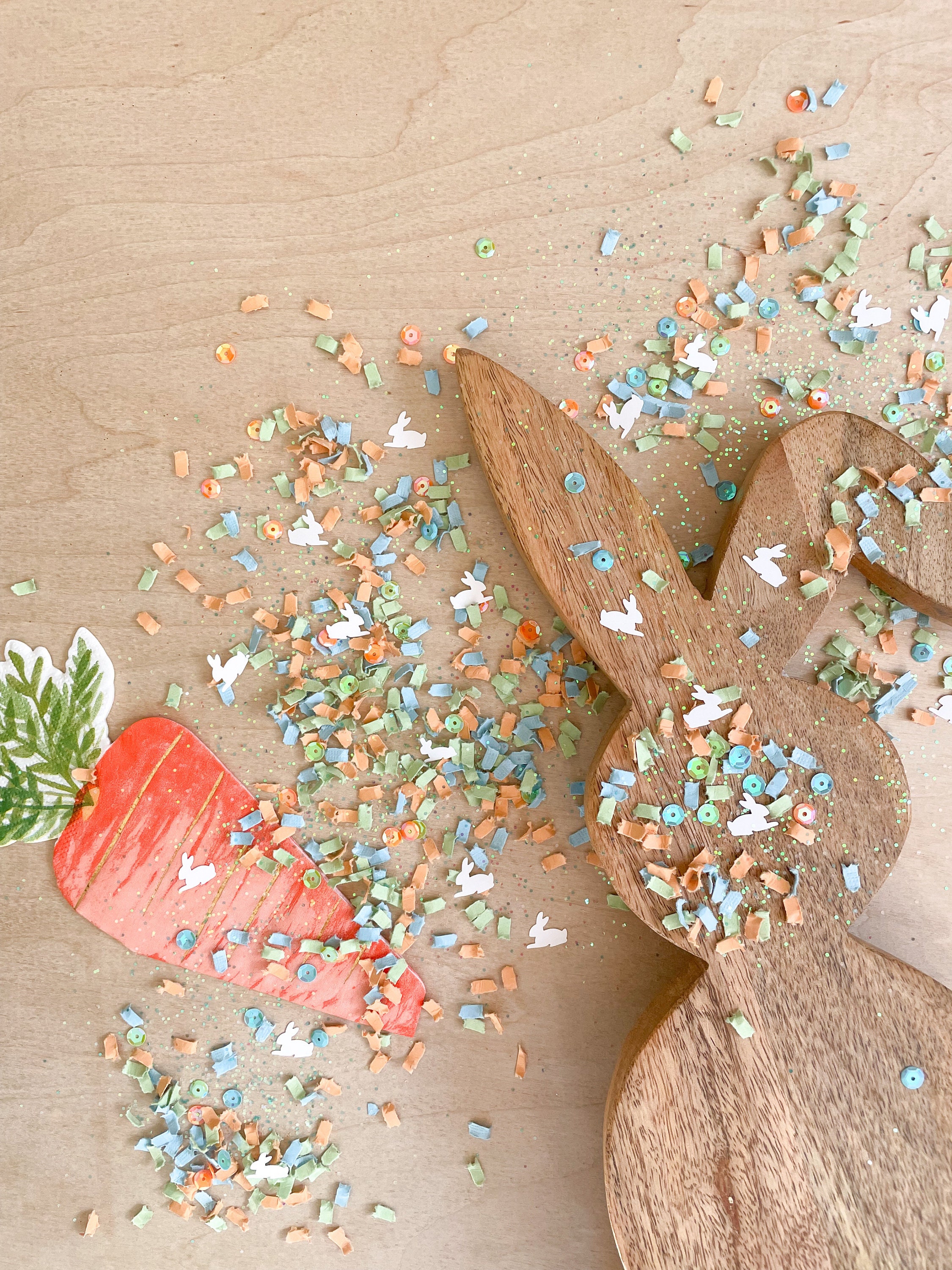 Bunny Party Decor Bunny Confetti Some Bunny is One Easter Confetti Rabbit Party Spring Garden Pastel Easter Carrot Easter