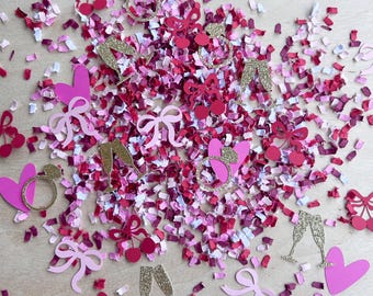 She’s the Cherry On Top Engagement Confetti: Cherry Bachelorette, Bridal Shower Decorations