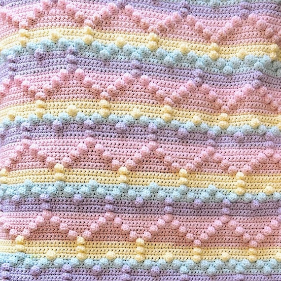 CROCHET PATTERN Candy Hearts Crochet Blanket Make Any Size PDF Download Etsy Canada
