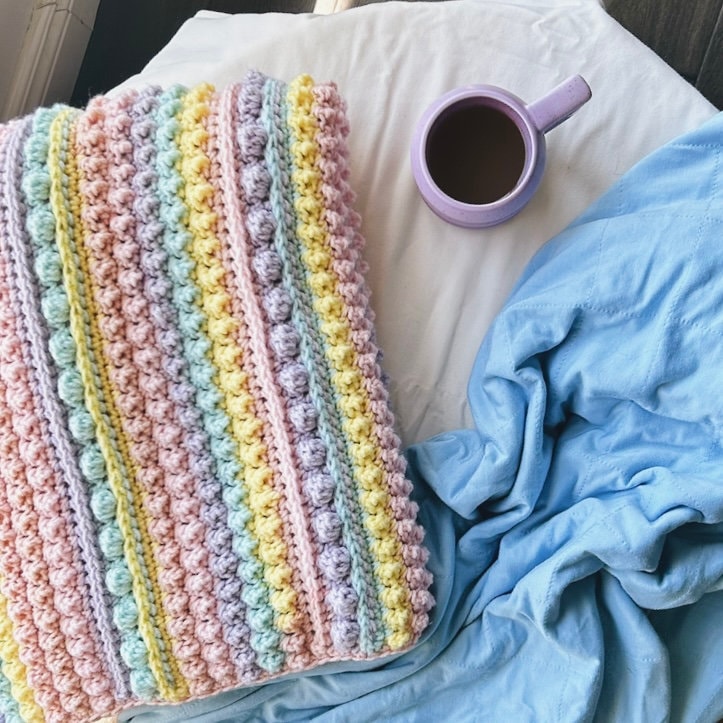CROCHET PATTERN Candy Stripes Blanket - Make Any Size PDF Download - Etsy