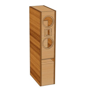 Plans for Floorstanding PTT6.5-8 WTW Transmission Line Speaker