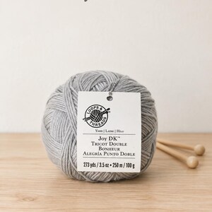 Loops & Threads Yarn, Cloud Gray, Light Weight