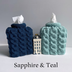 Tissue Box Cover OFF White Stars Chic Cube Box Cover Box Holder Crochet Tissue Box Sleeve Reusable Yarn Ready to Go made in USA