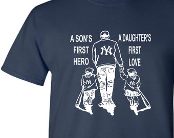 father daughter yankee shirt