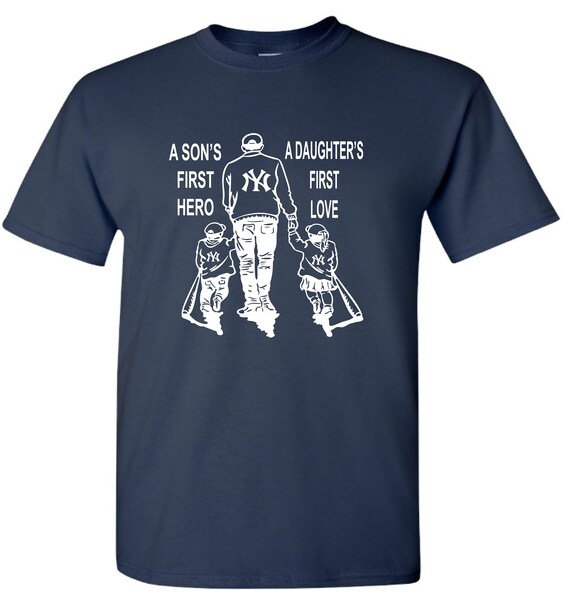 father daughter yankee shirt