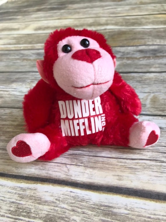 valentine monkey stuffed animal