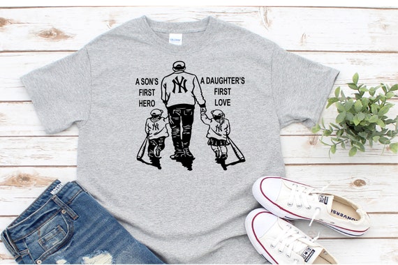 father daughter yankee shirt