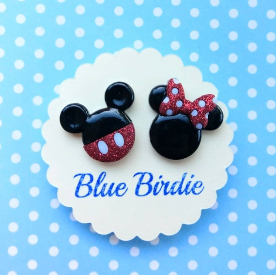 Minnie and Mickey mouse earrings Disney jewelry Disney earrings Minnie mouse jewelry Mickey Mouse earrings Mickey Mouse jewelry gifts