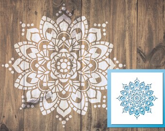 Mandala Stencil / LARGE - Wall Art Scrapbooking Baking Craft Stencil