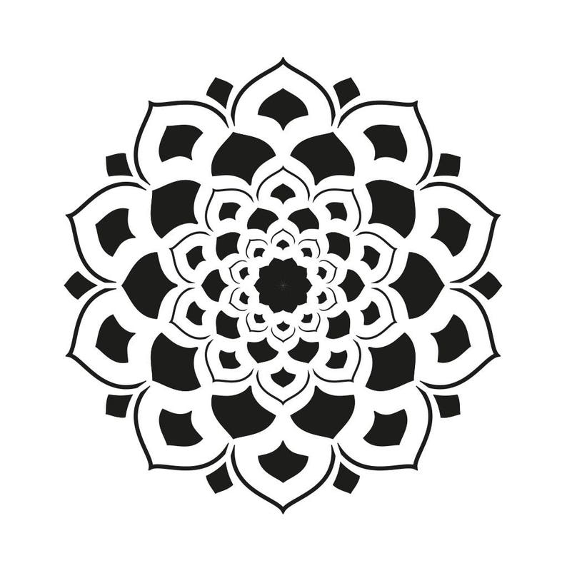 mandala stencil small wall art scrapbooking baking craft etsy