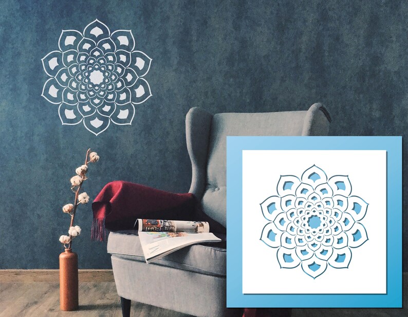 Mandala Stencil LARGE Wall Art Scrapbooking Baking Craft Stencil