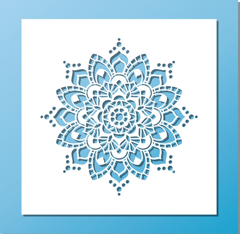 Mandala Schablone / Groß Wandgestaltung Hobby Textil | Etsy