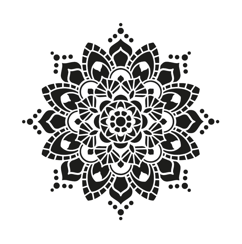 Mandala Schablone / Groß Wandgestaltung Hobby Textil | Etsy