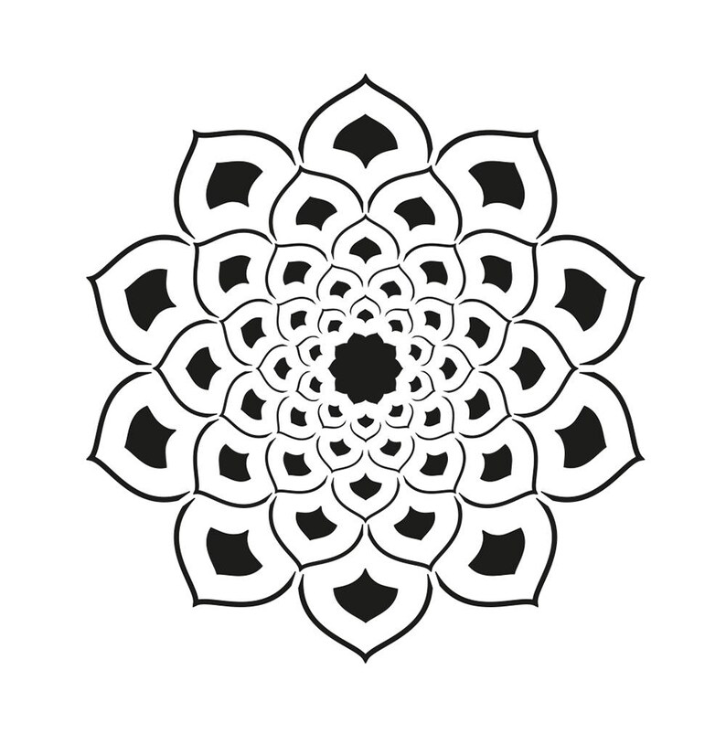 Mandala Stencil LARGE Wall Art Scrapbooking Baking Craft Stencil