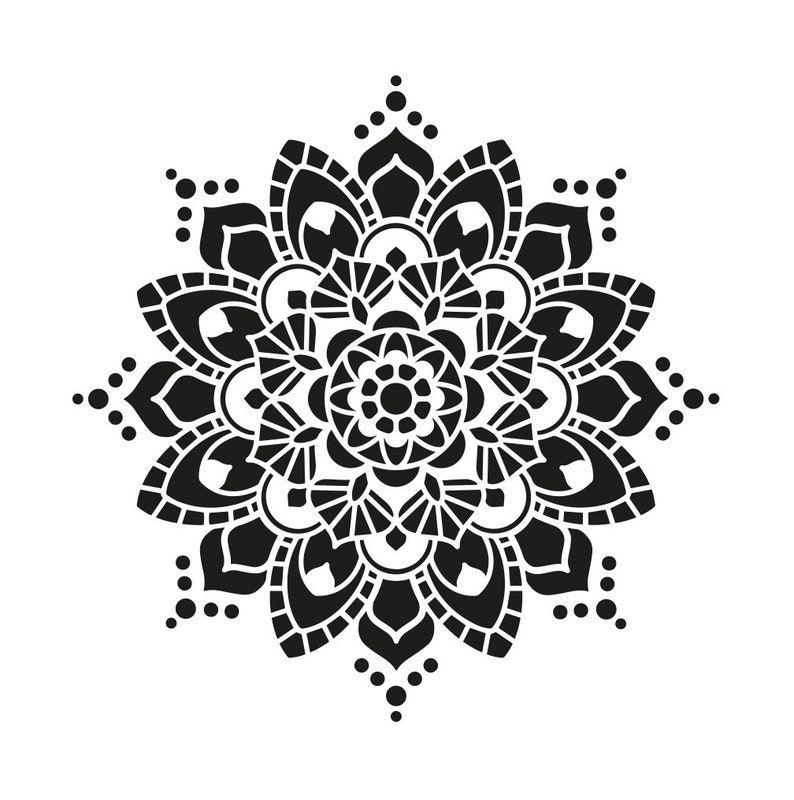 mandala stencil small wall art scrapbooking baking craft etsy