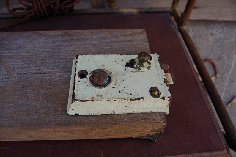 Steampunk Lamp With Antique Mortise Latch as On/off Switch - Etsy