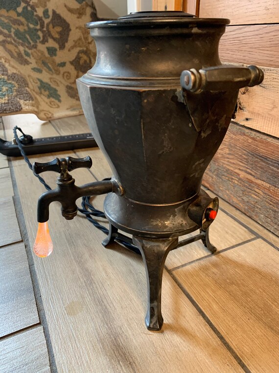 Vintage percolating coffee maker made into a 4 port charging Etsy