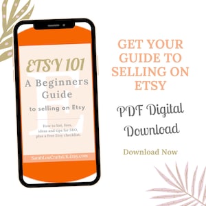Beginners Guide to Selling on Etsy, Digital Download PDF, Small Business Planner & Checklist