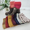 Boot Cuffs, Crochet Ankle Warmers, One Size, 10 colours to choose.