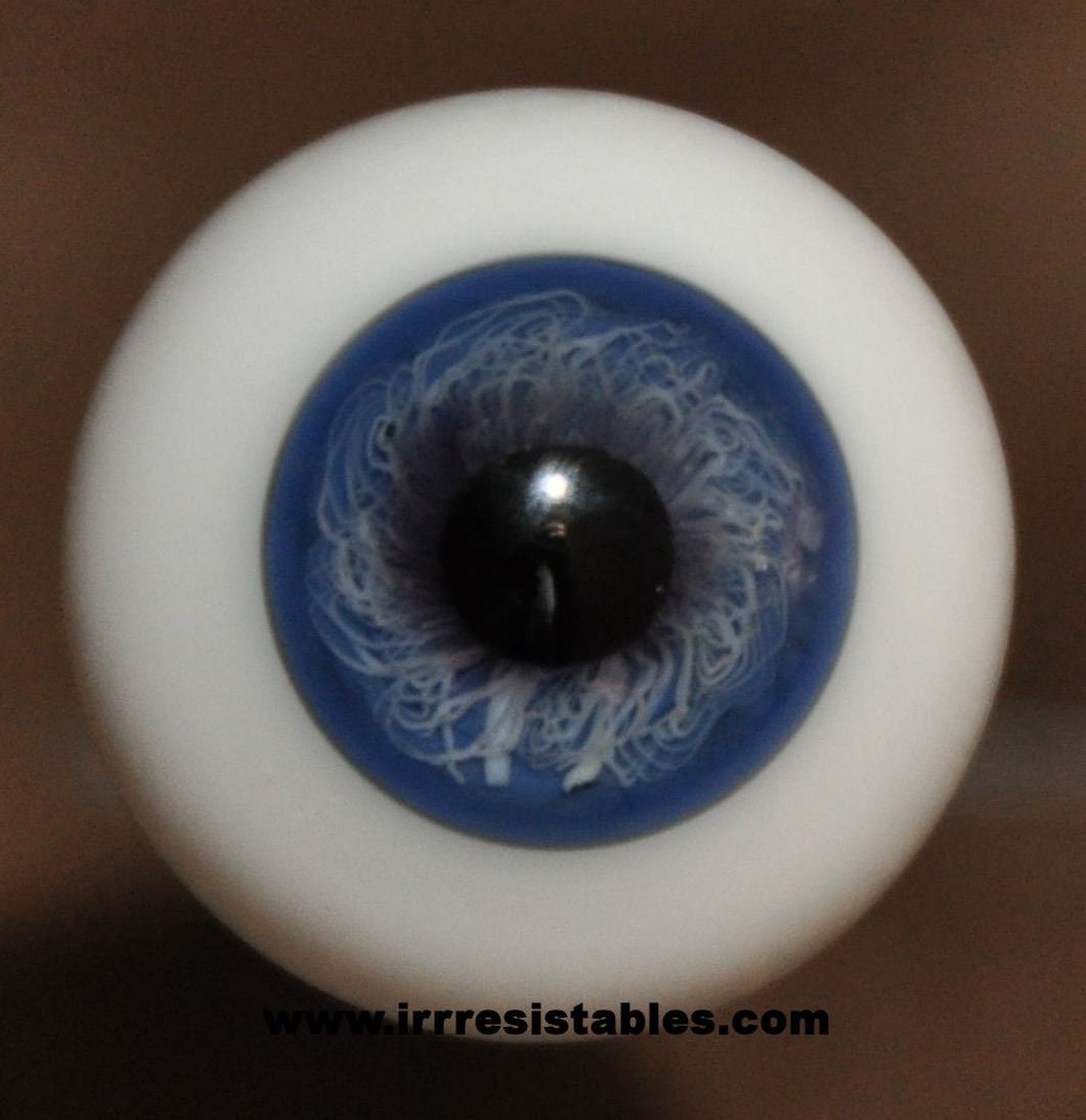 German Glass Eyes Full Round Middle Blue 9 Etsy