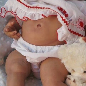 Reborn Vinyl Girl Tummy Plate Fits 22-23&quot; Doll Kits by Ping Lau