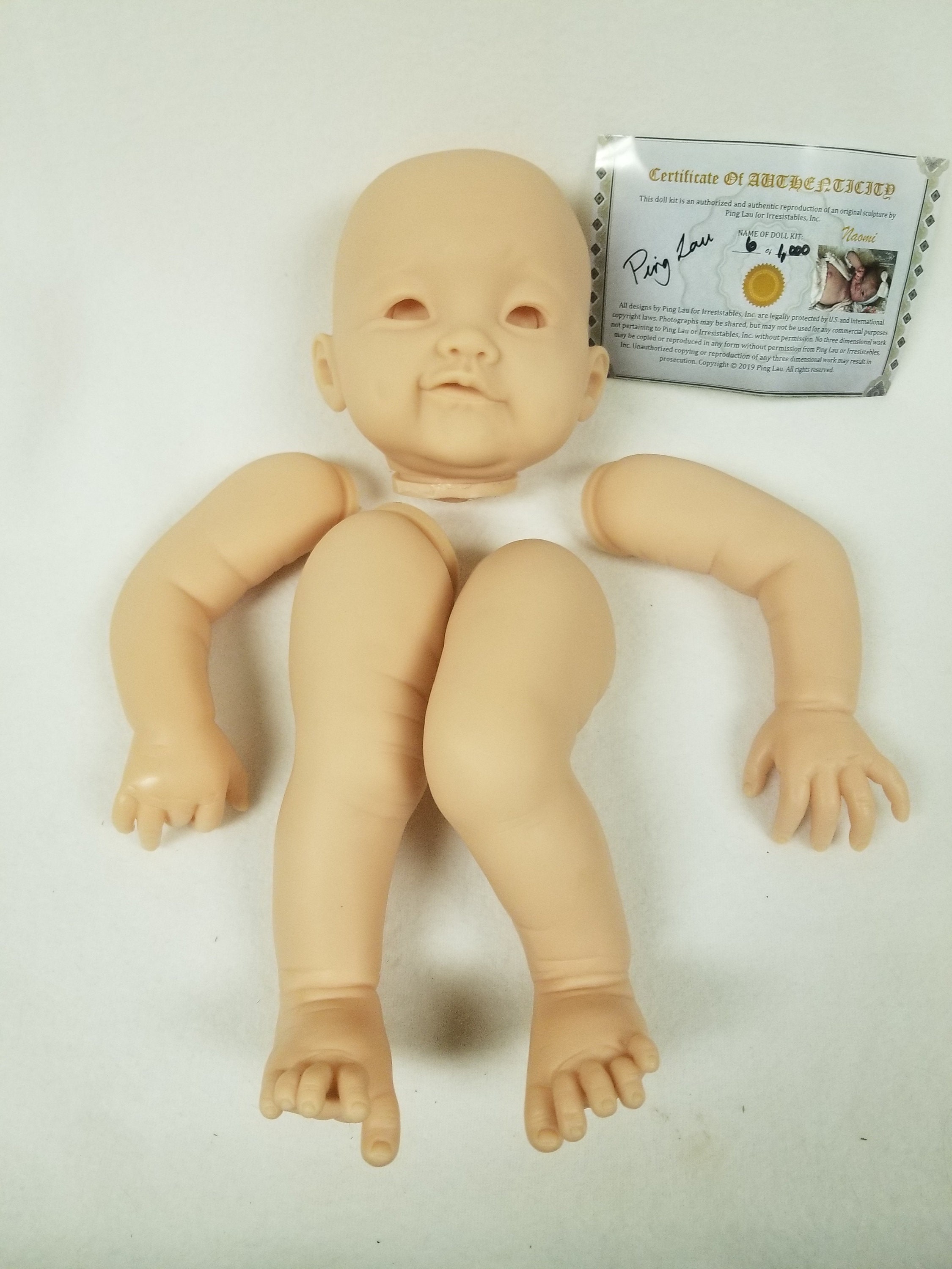 Annie by Ina Volprich Silicone Full Body Doll Kit Unpainted 