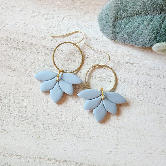 CLAY EARRINGS | lightweight | statement earrings | handmade | polymer clay earrings | modern jewelry | simple jewelry | hypoallergenic