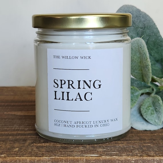 Spring Lilac Candle | Coconut Wax Candle | Floral Candle | Eco-Friendly Candle | Spring Candle | Fresh Scent Candle | Luxury Wax Candle